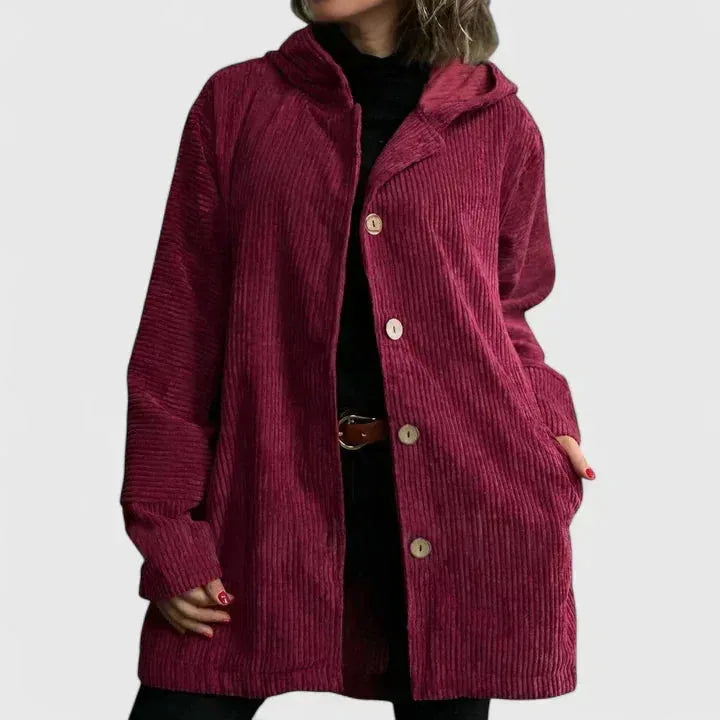 Corduroy Button Front Jacket