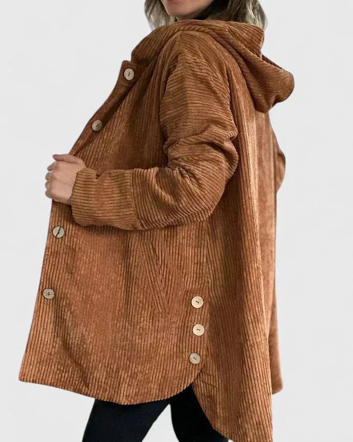 Corduroy Button Front Jacket