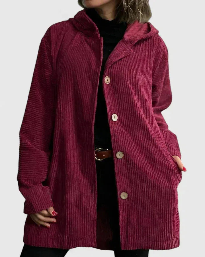 Corduroy Button Front Jacket