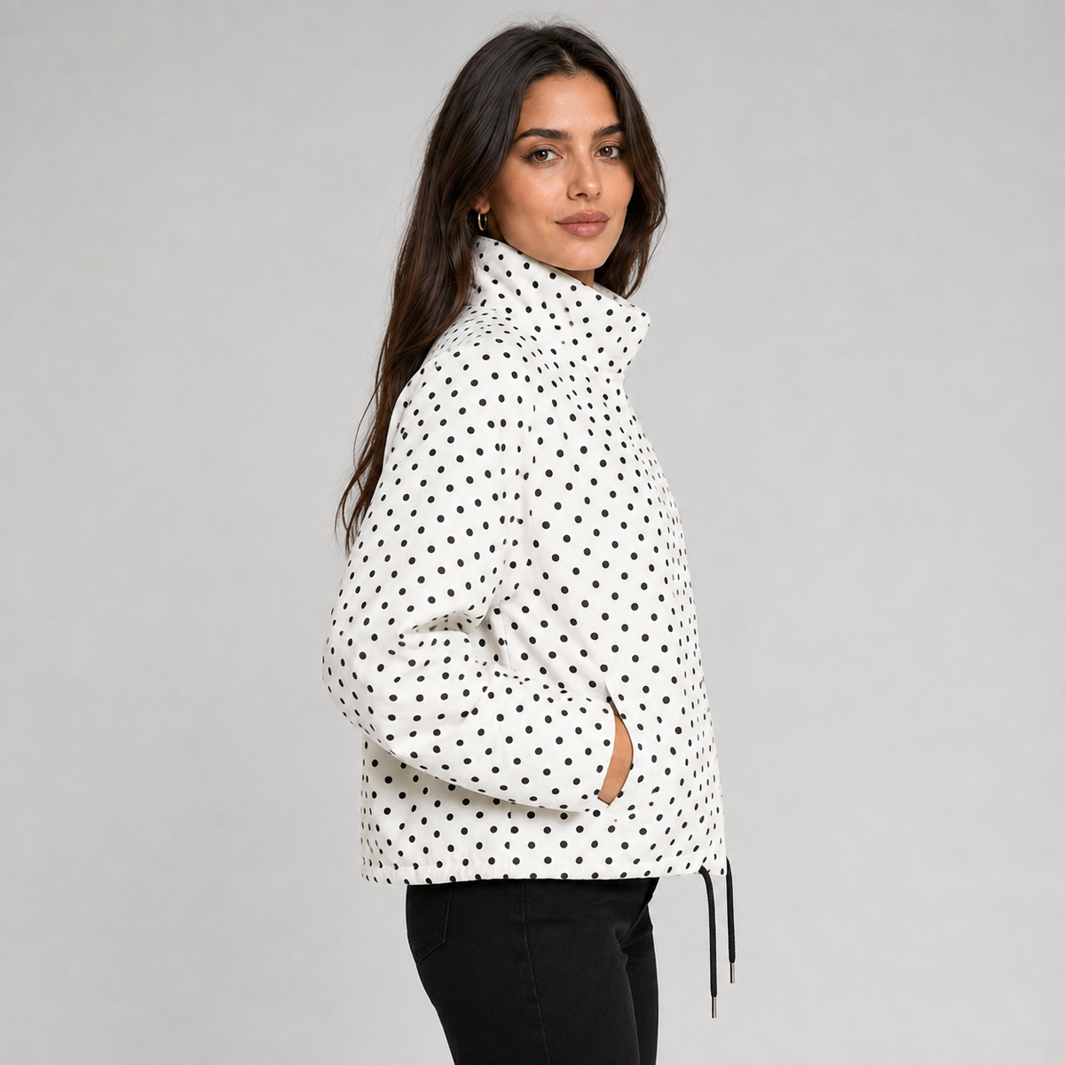 Blaire Polka-Dot Bomber Jacket product image 3