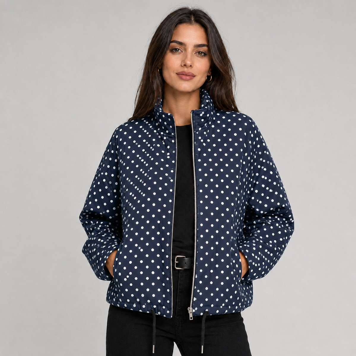 Blaire Polka-Dot Bomber Jacket product image 4