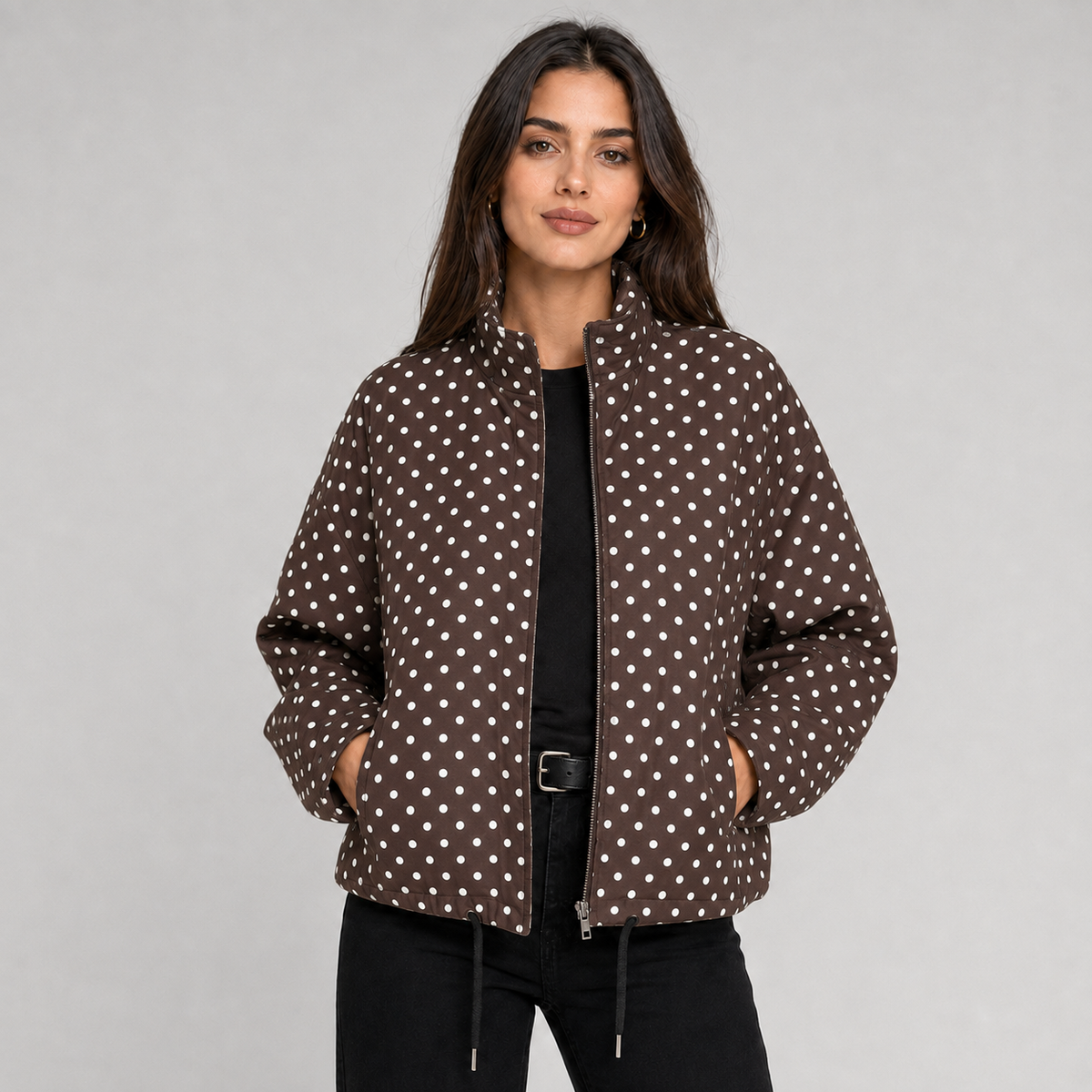 Blaire Polka-Dot Bomber Jacket product image 5