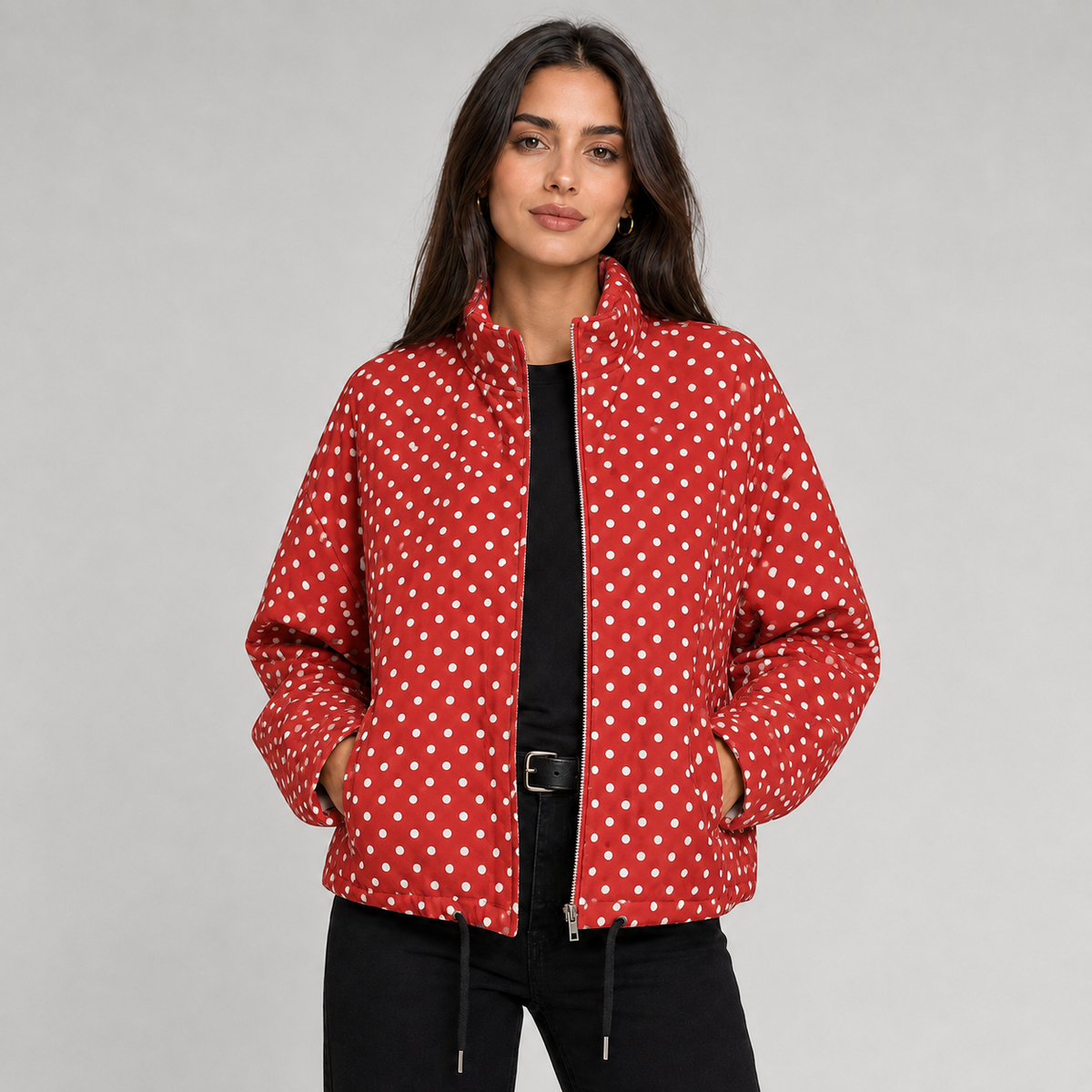 Blaire Polka-Dot Bomber Jacket product image 8