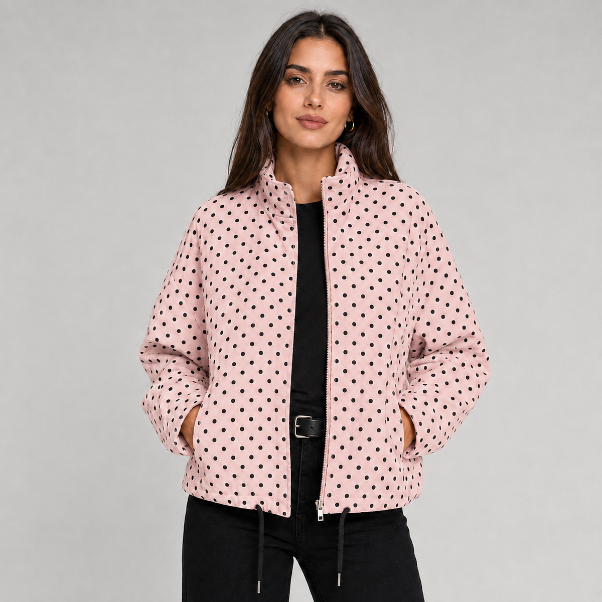 Blaire Polka-Dot Bomber Jacket product image 7