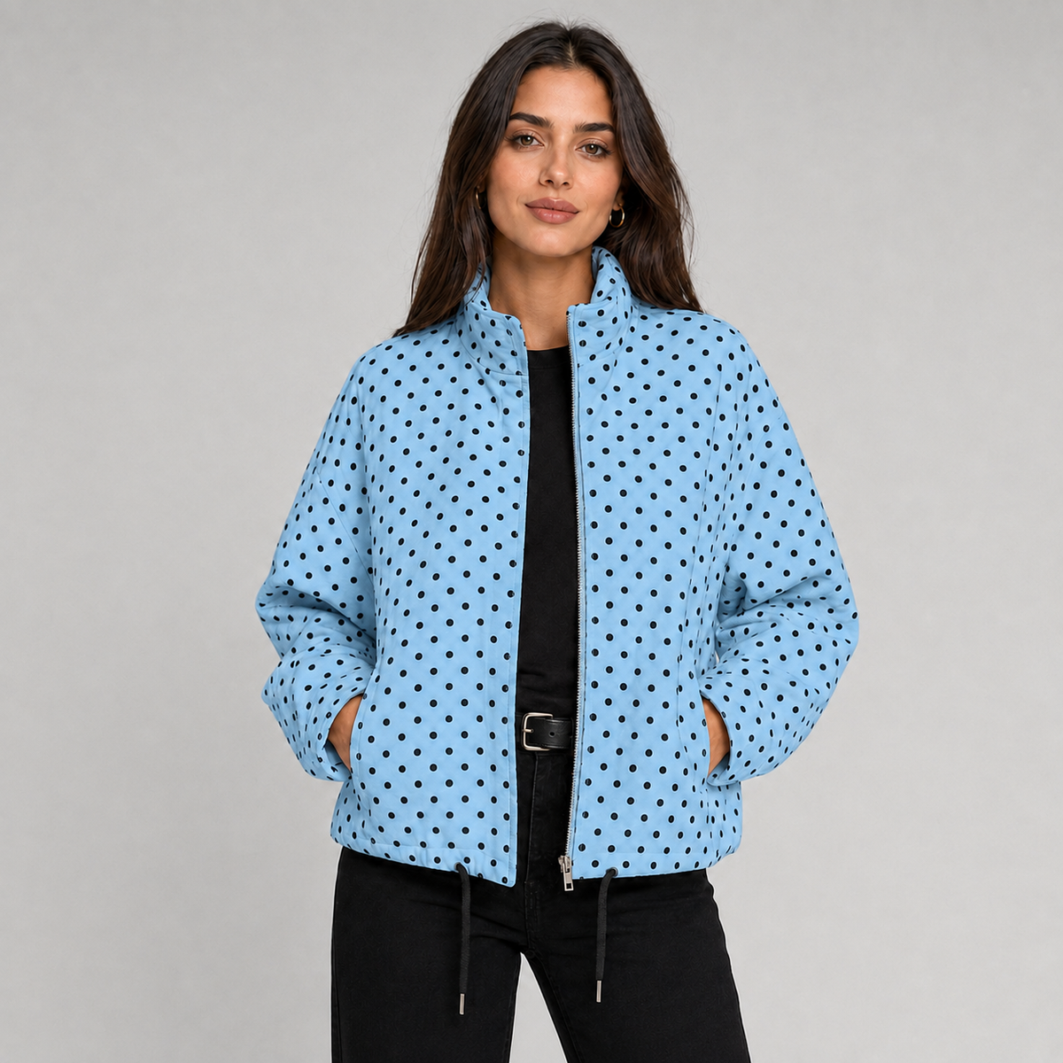 Blaire Polka-Dot Bomber Jacket product image 6