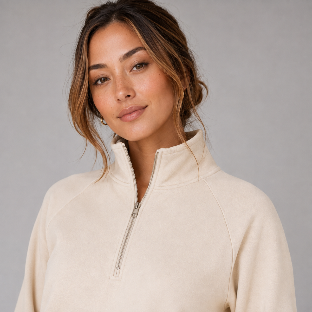 Half Zip Sweatshirt and Wide Leg Lounge Set — source view 4