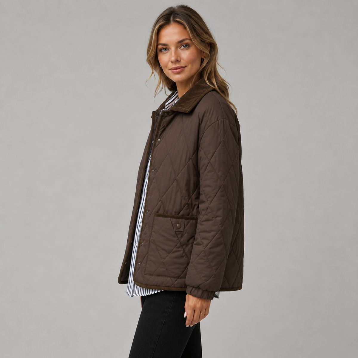 Merritt Contrast-Collar Quilted Jacket product image 3