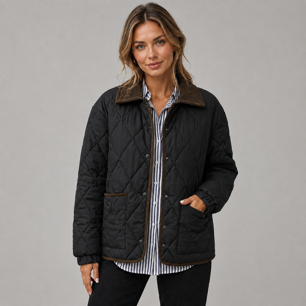 Merritt Contrast-Collar Quilted Jacket product image 4