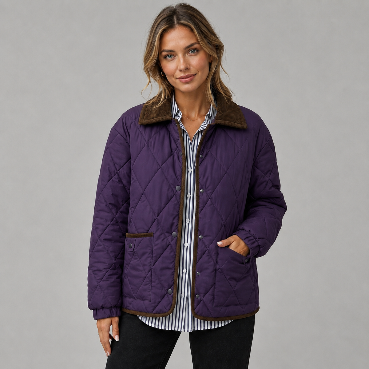 Merritt Contrast-Collar Quilted Jacket product image 8