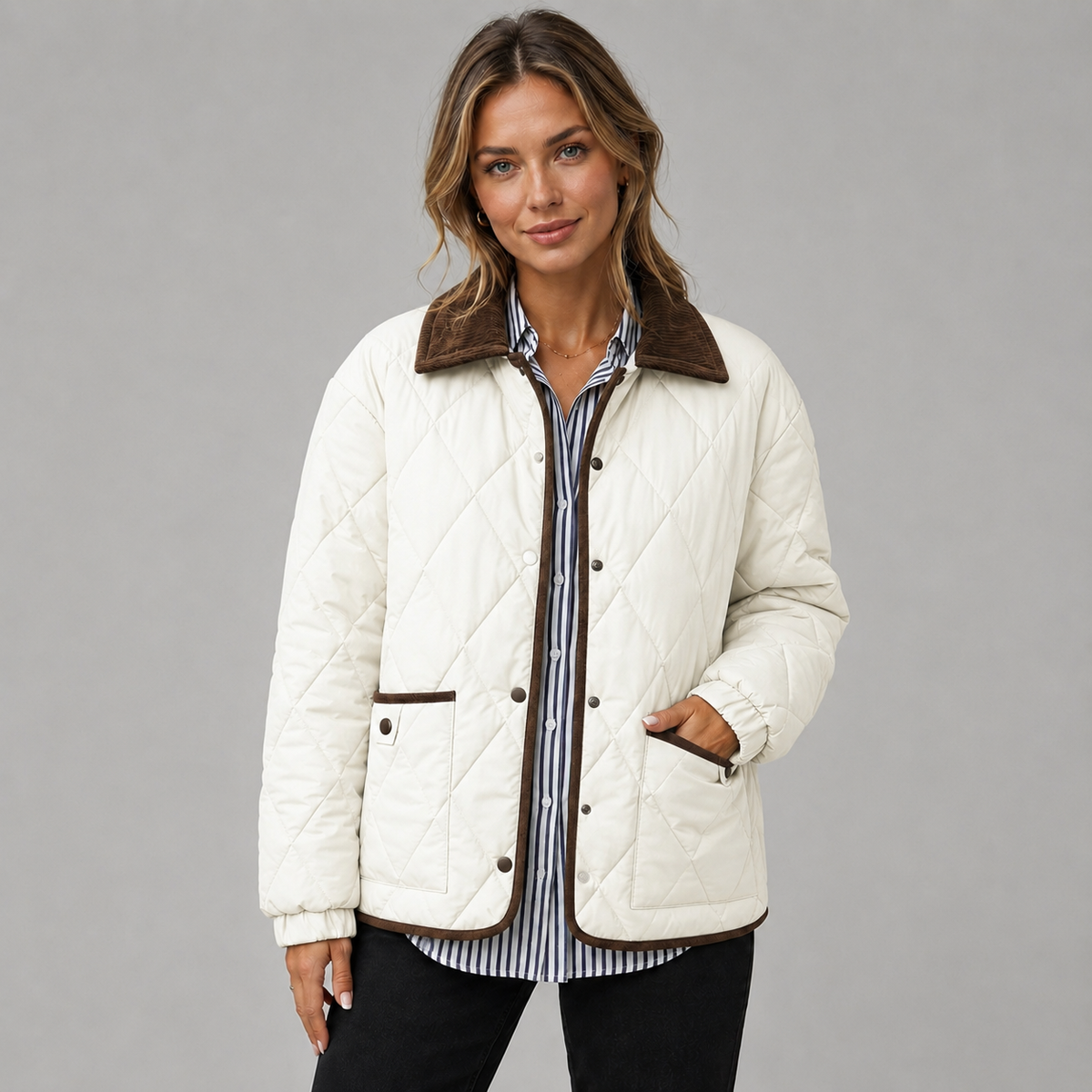 Merritt Contrast-Collar Quilted Jacket product image 6
