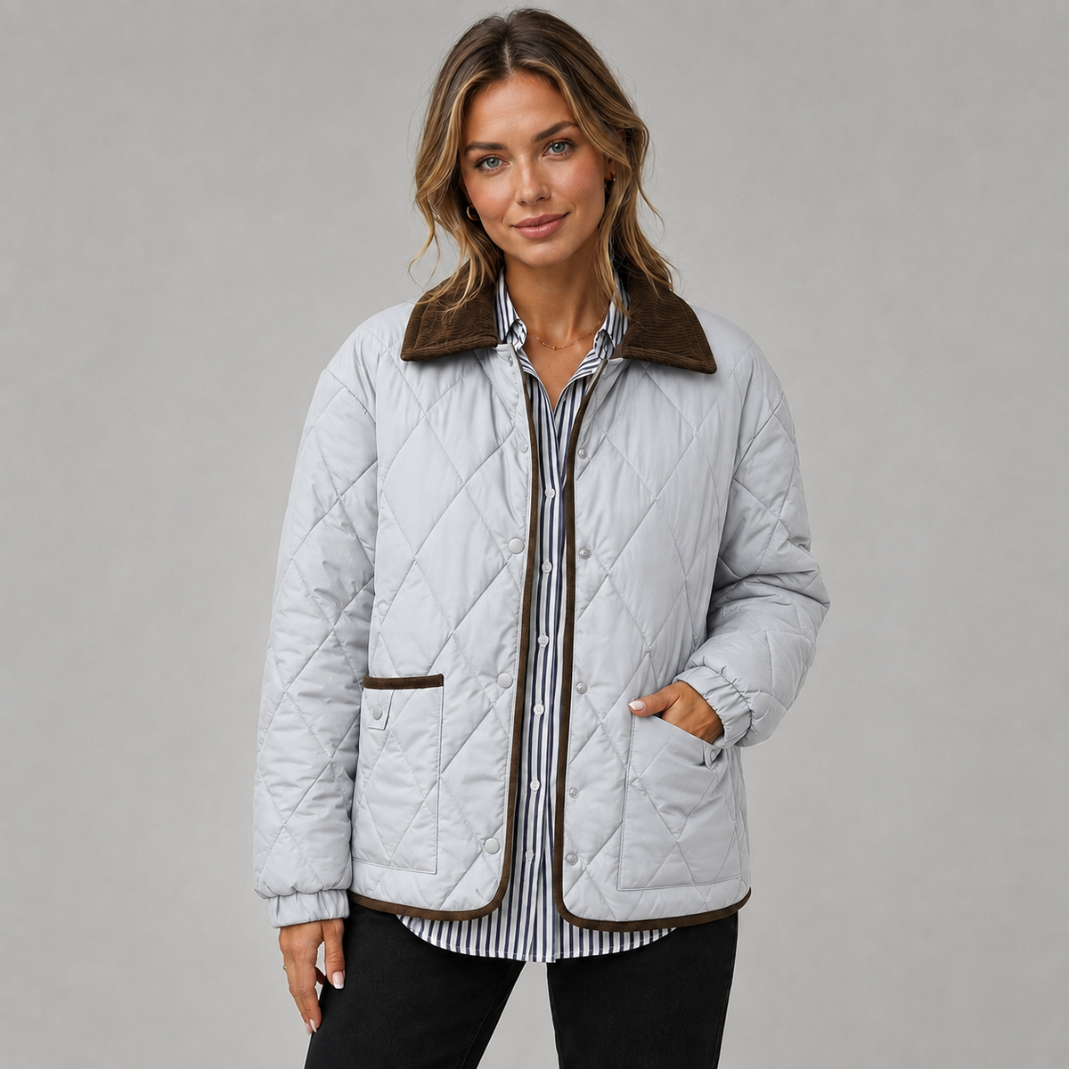 Merritt Contrast-Collar Quilted Jacket product image 7