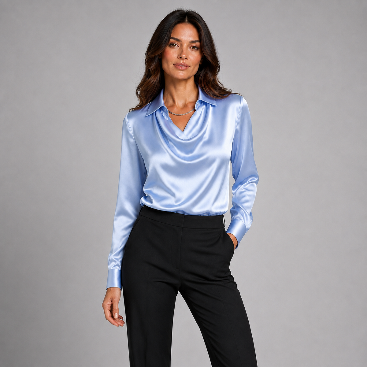 Celine Draped-Neck Blouse product image 5