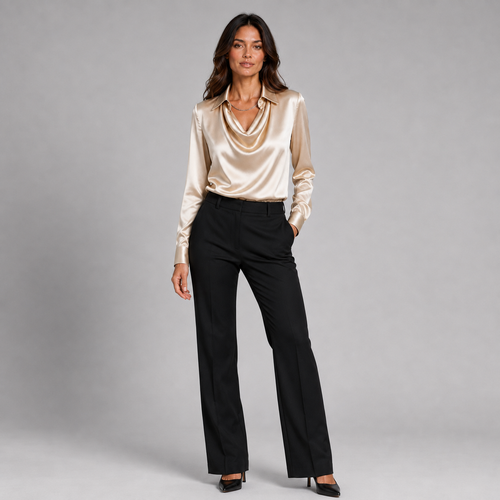 Celine Draped-Neck Blouse product image 2