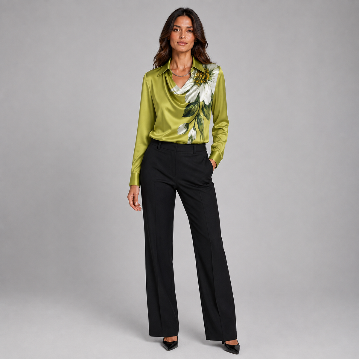 Celine Draped-Neck Blouse product image 6
