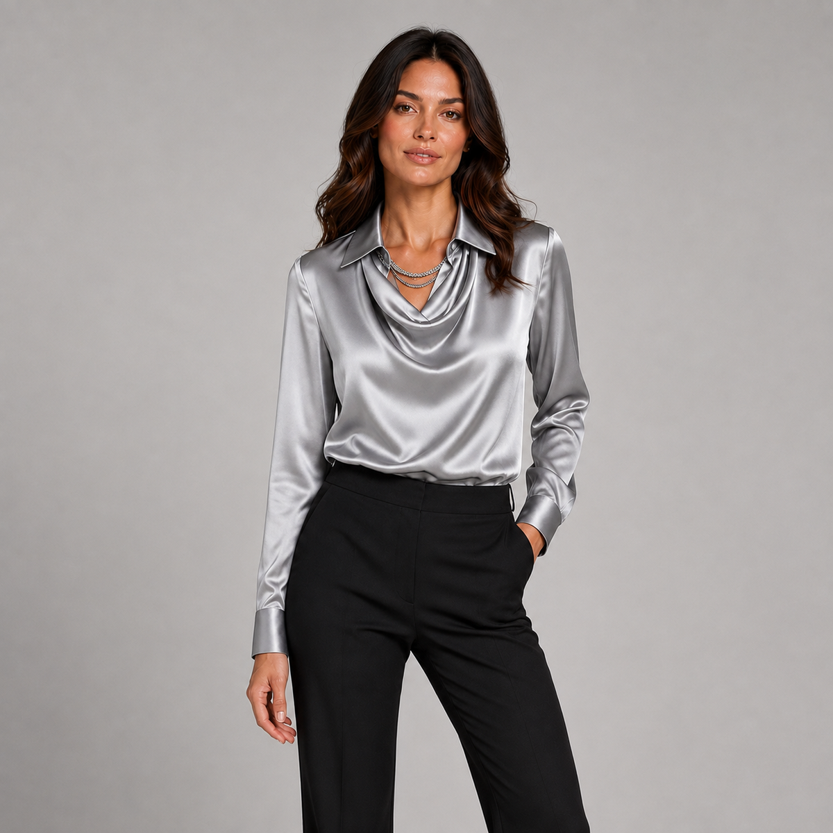 Celine Draped-Neck Blouse product image 4