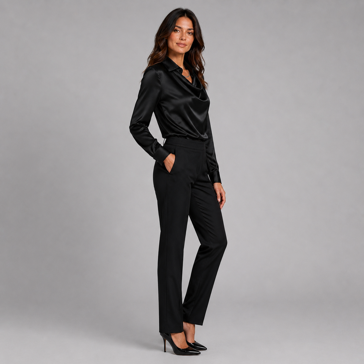 Celine Draped-Neck Blouse product image 3