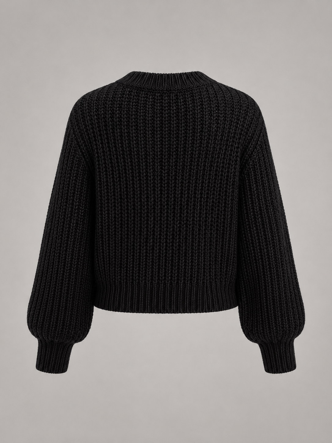 Chunky Knit Oversized Crewneck Sweater — source view 3