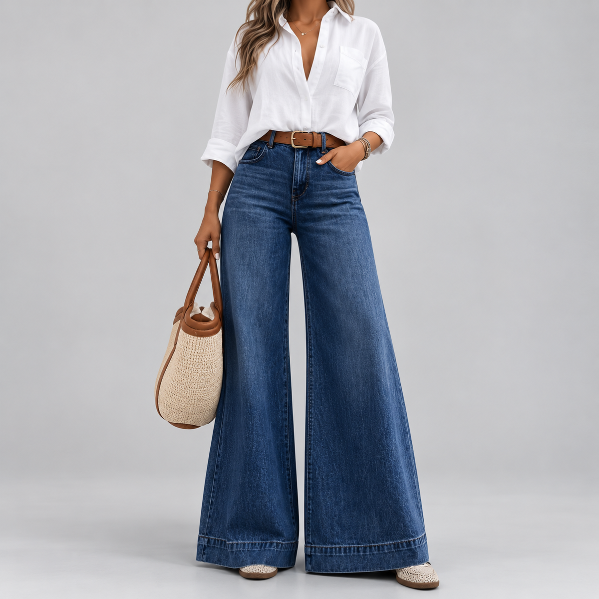 Calla High-Waist Flared Jeans product image