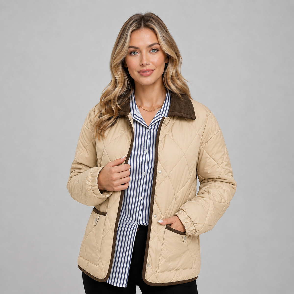 Merritt Contrast-Collar Quilted Jacket product image 9