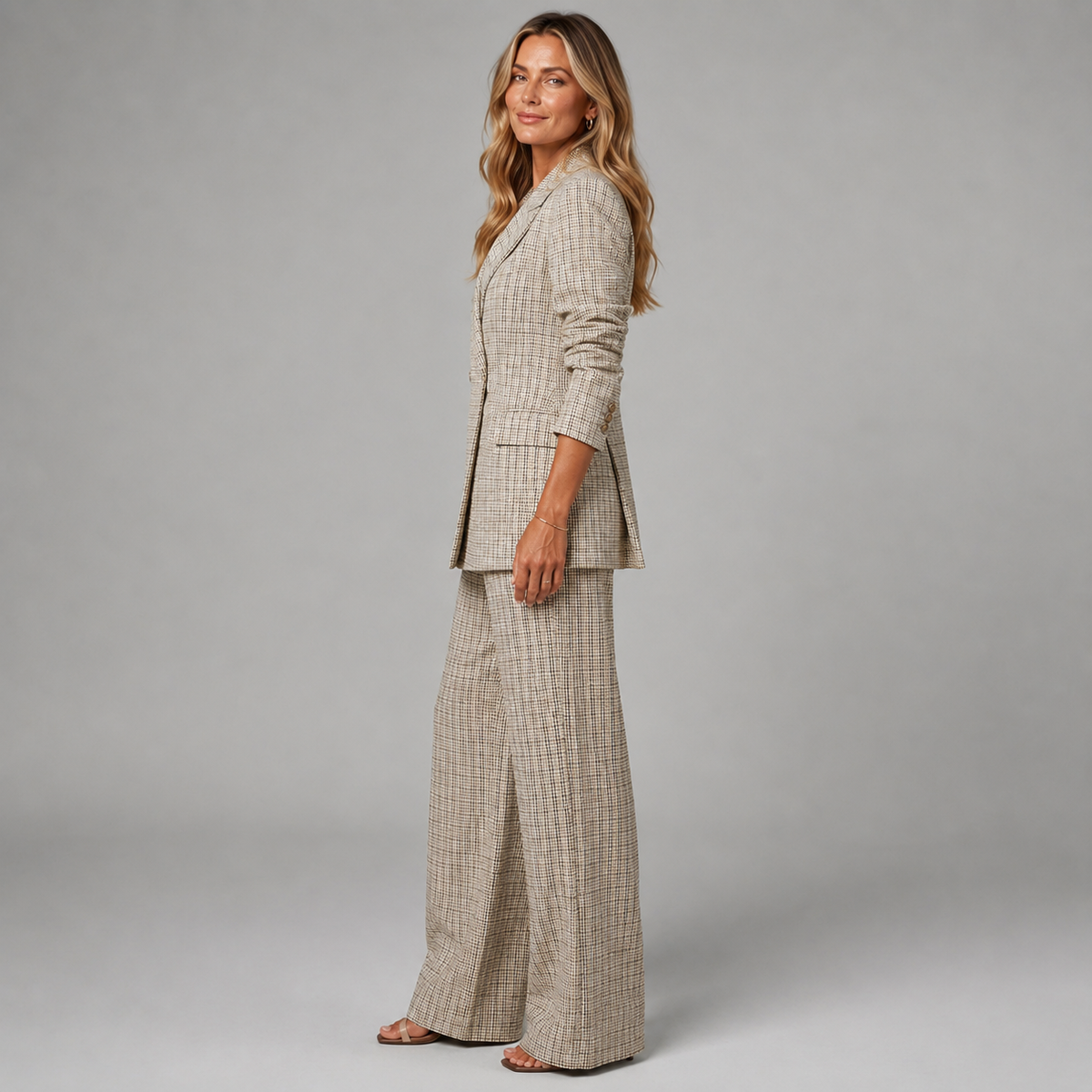 Lena Check Blazer & Pants Set product image 3