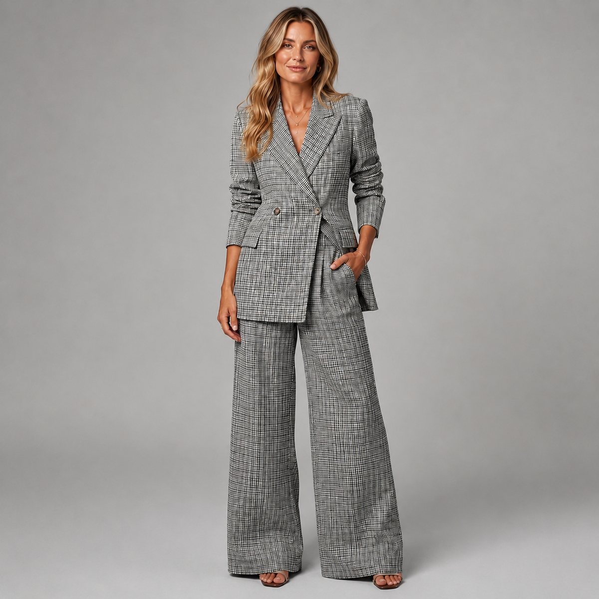Lena Check Blazer & Pants Set product image 2
