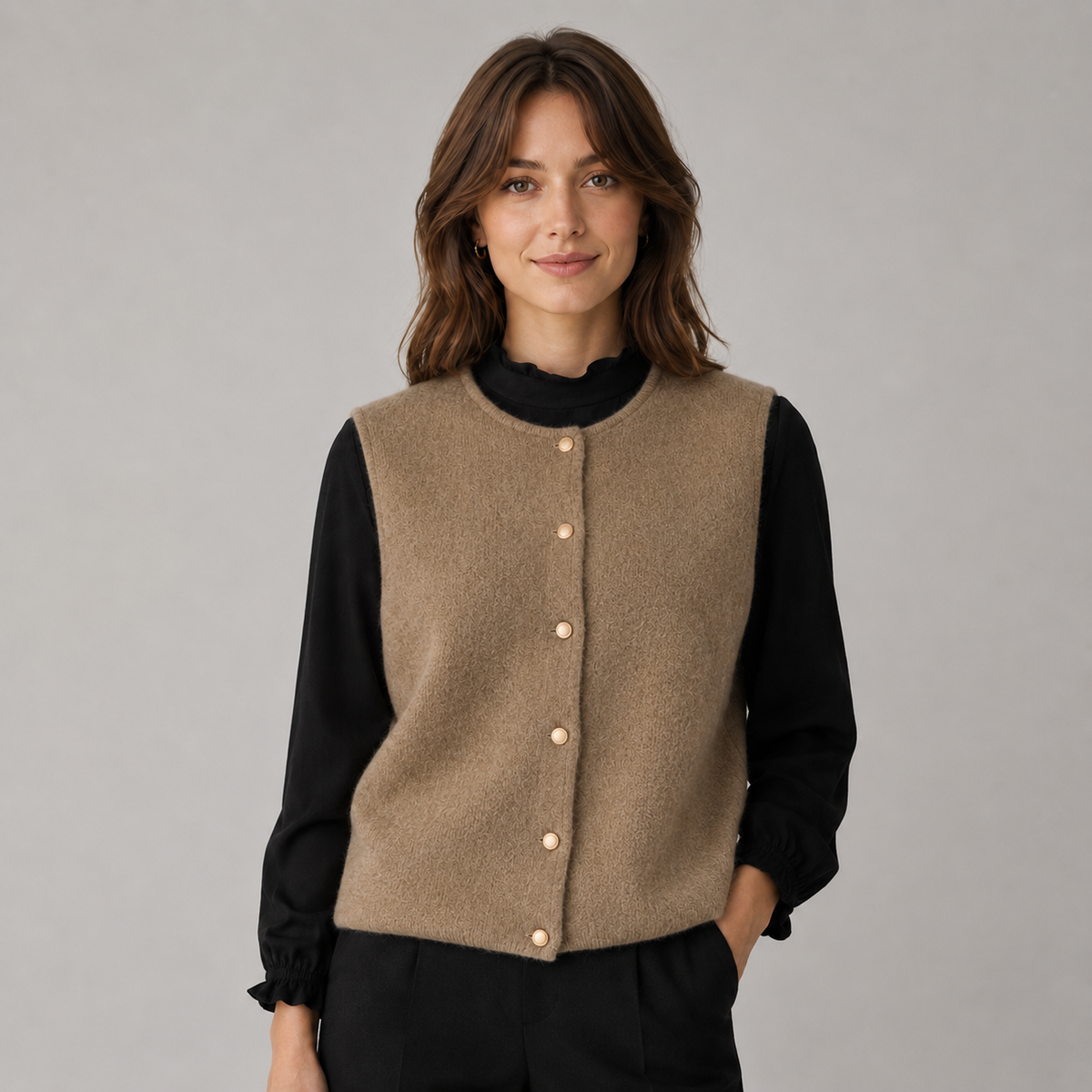 Elara Button-Front Sweater Vest product image 5