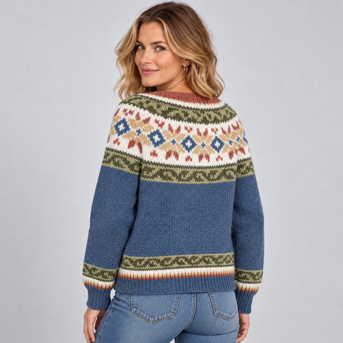 Adelia Patterned Button-Front Cardigan product image 2