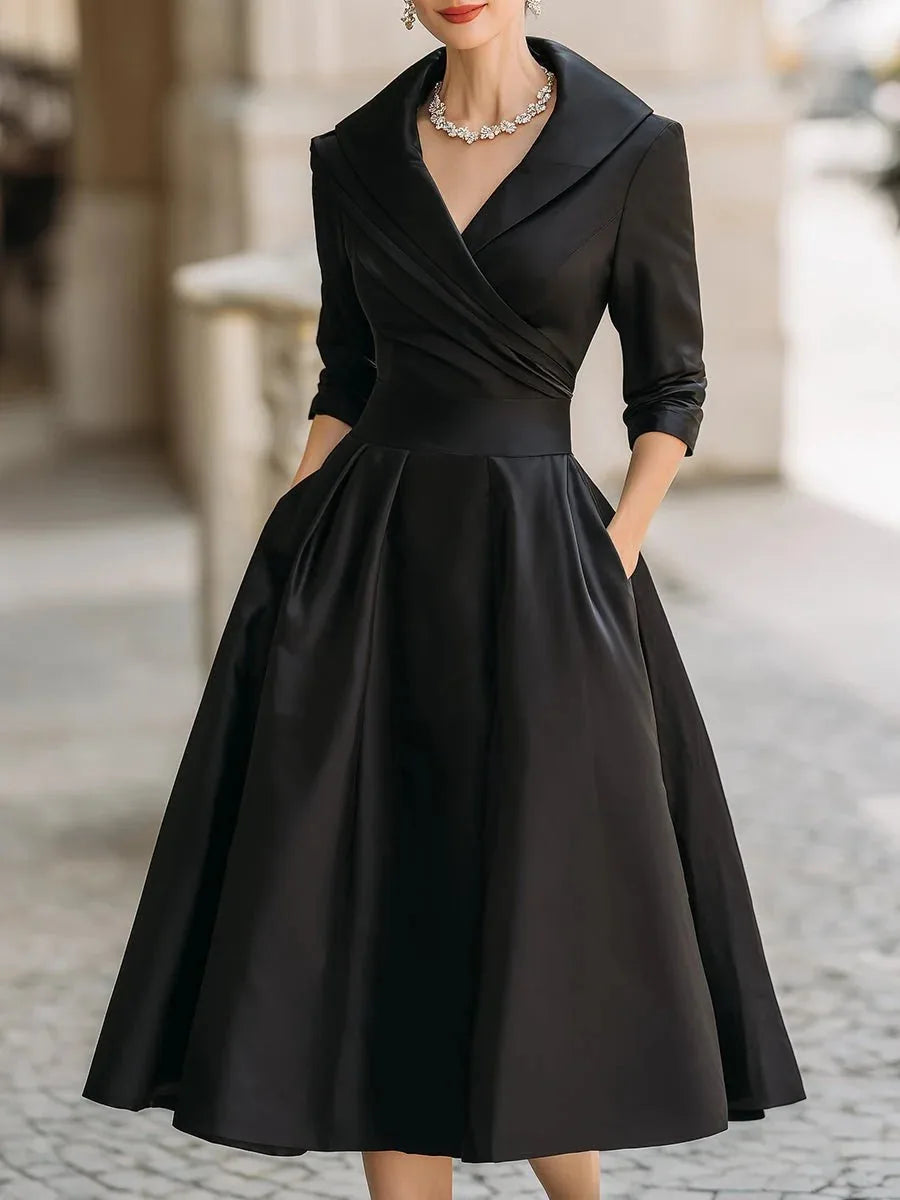 Vintage A Line Wrap Cocktail Dress