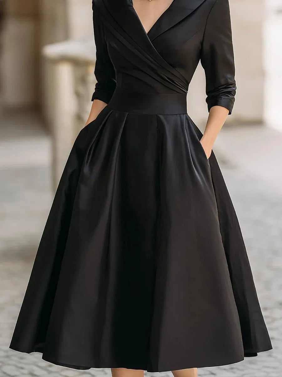 Vintage A Line Wrap Cocktail Dress