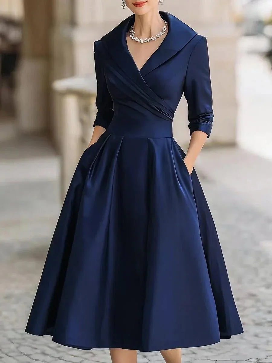 Vintage A Line Wrap Cocktail Dress