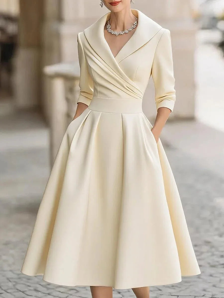 Vintage A Line Wrap Cocktail Dress