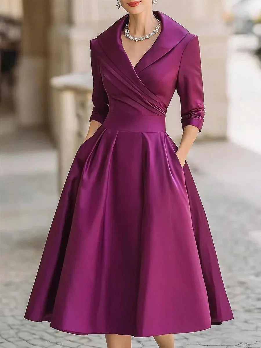 Vintage A Line Wrap Cocktail Dress