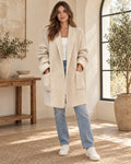 Marguerite Oversized Cardigan in Beige
