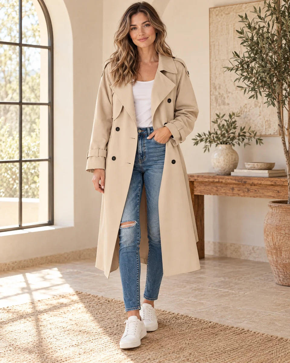 Wilhelmina Trench Coat in Khaki