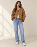 Willow Cropped Jacket in Brown