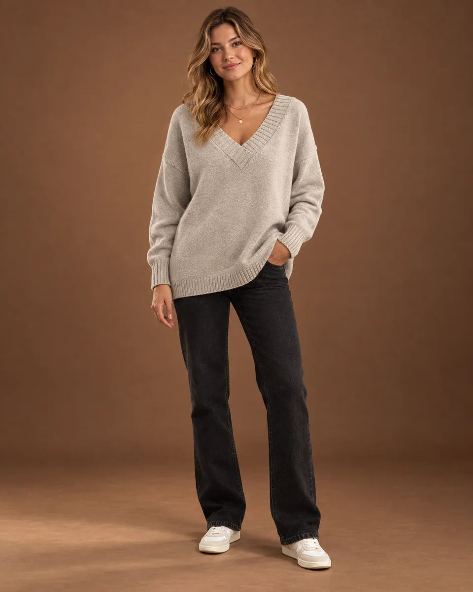 Dahlia Sweater in Beige