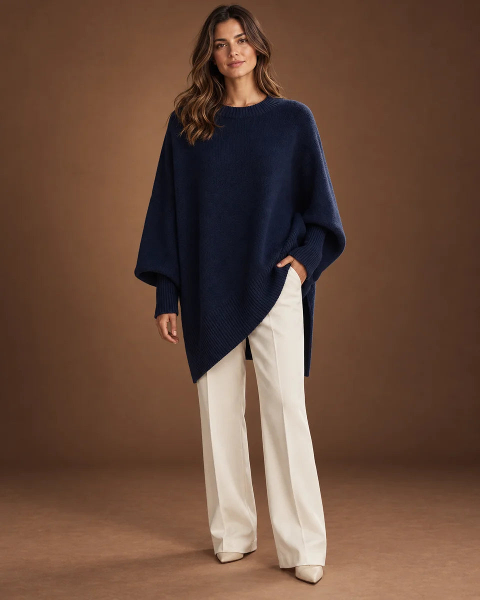 Flora Sweater in Navy Blue