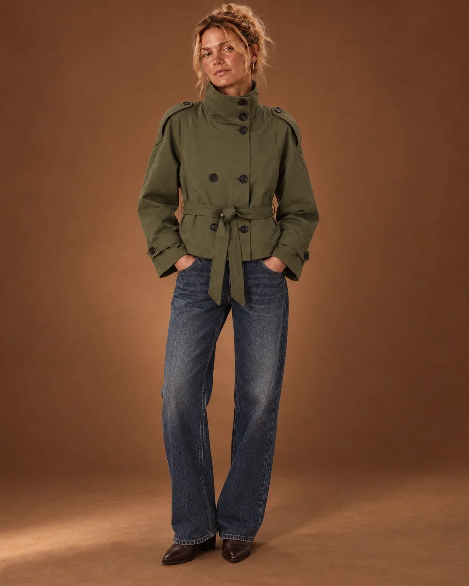 Rowan Coat in Olive Green