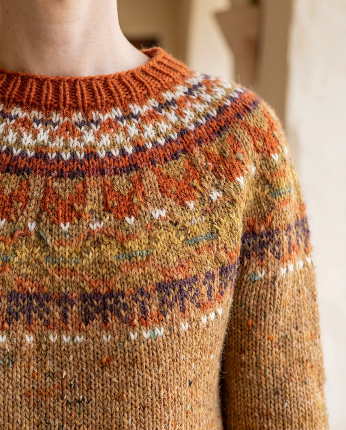 Ingrid Fair Isle Sweater for Women - Nordic Pattern Knit Pullover additional view