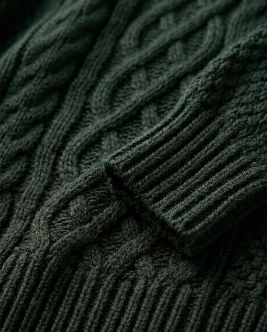 Maren Sweater Dress for Women - Oversized Cable Knit Crew Neck additional view