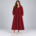 Feline Hooded Dress for Women - Cozy Midi