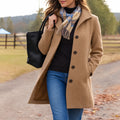 Helena Classic Winter Coat for Women - Tailored Longline