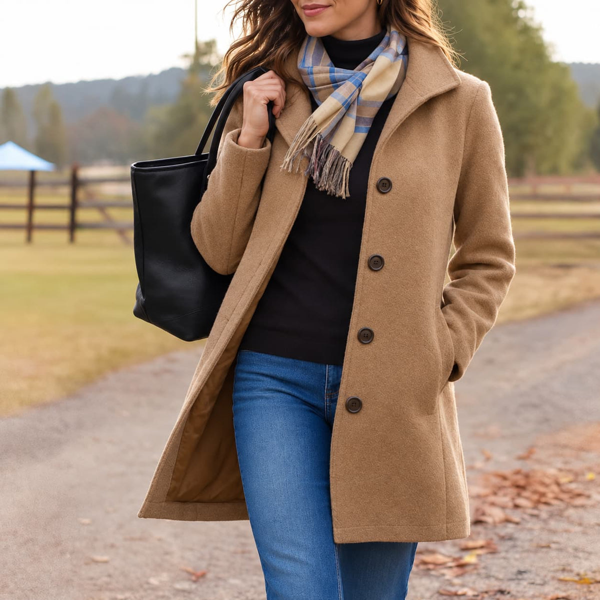 Helena Classic Winter Coat for Women - Tailored Longline