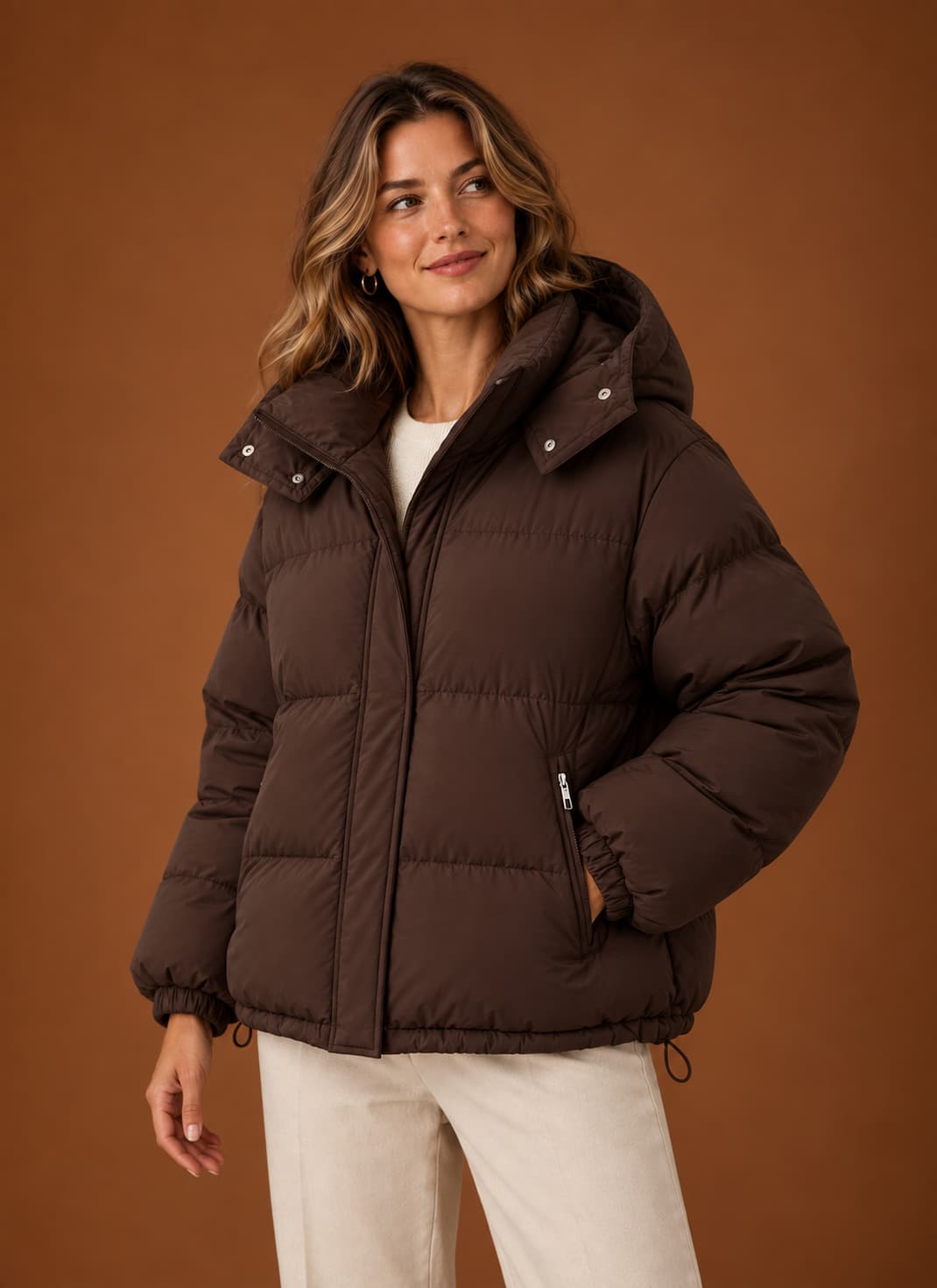Maeve Oversized Winter Puffer for Women - Warm Hooded Jacket