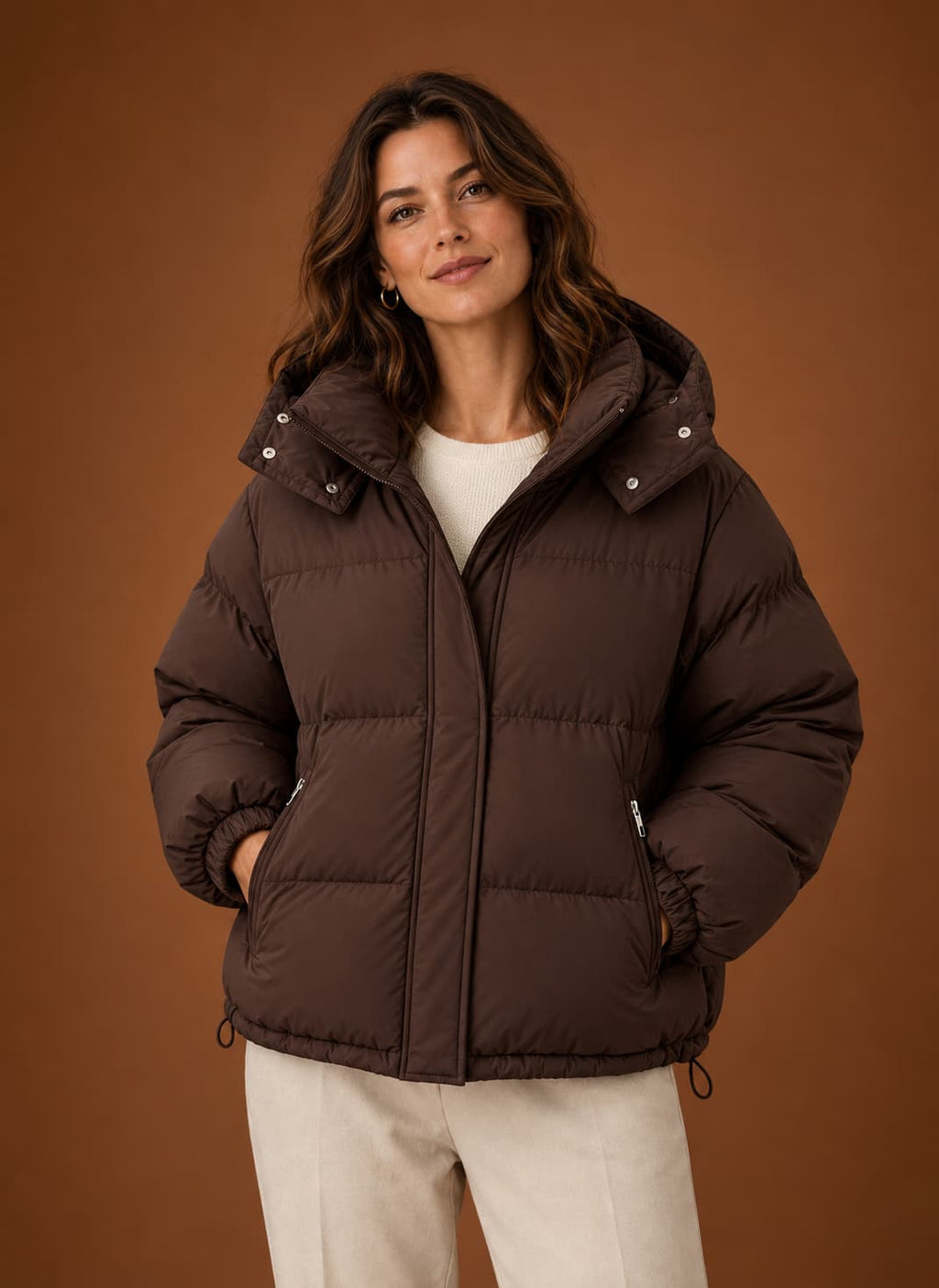 Maeve Oversized Winter Puffer for Women - Warm Hooded Jacket