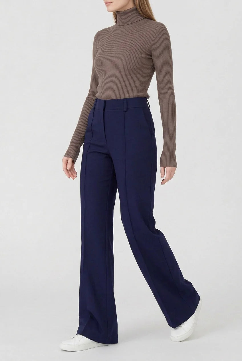 Wide Leg Pants with Front Crease — source product view