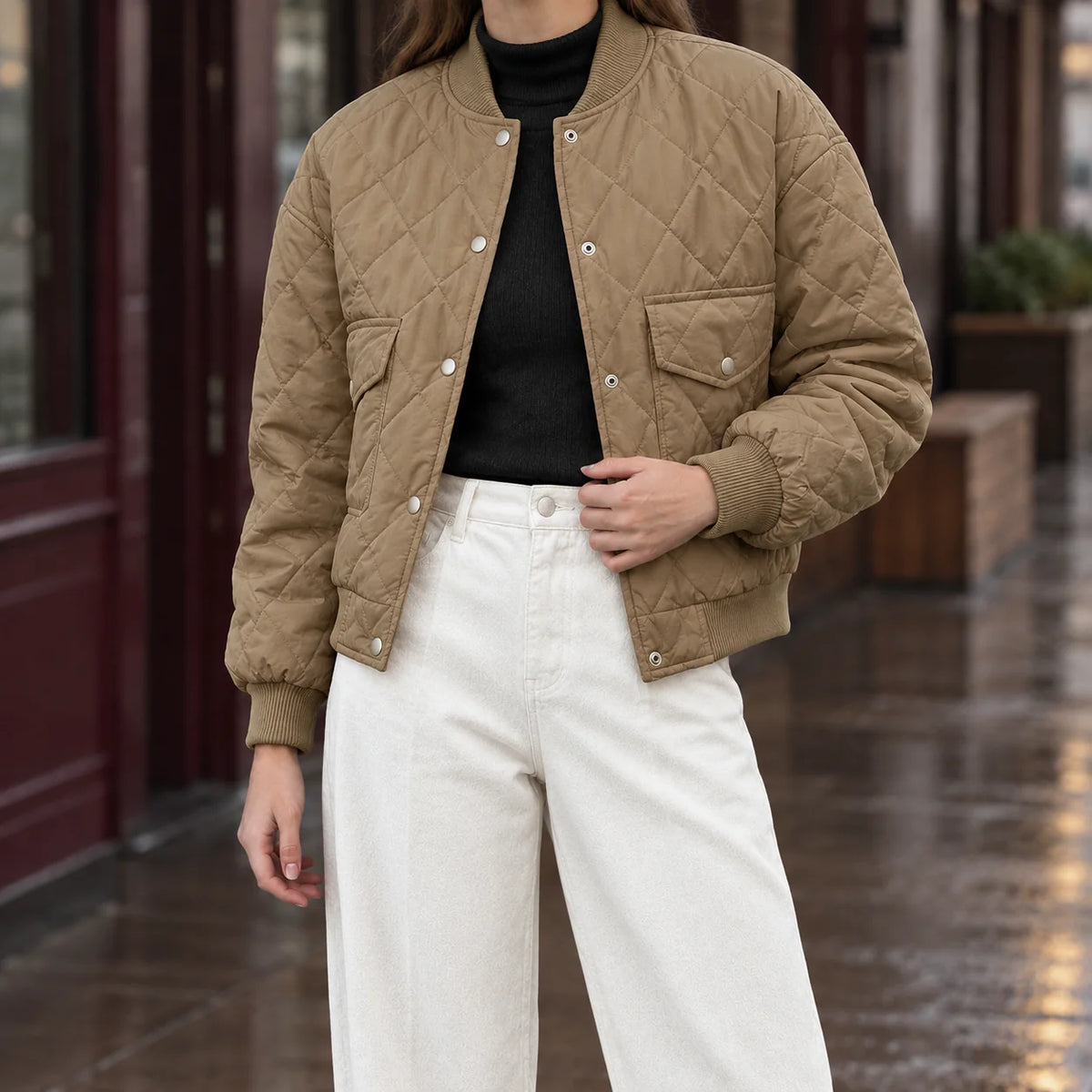 bomber jacket women – Khaki