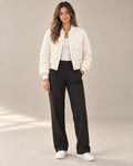 bomber jacket women – White