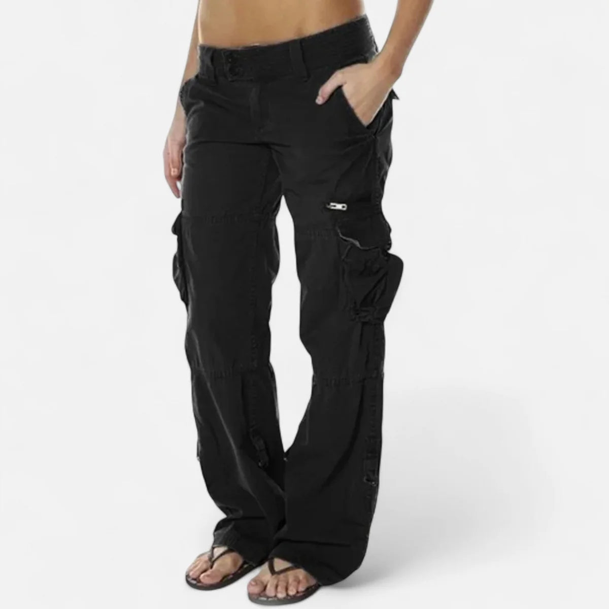 Cargo Pants – Burgundy Straight Leg