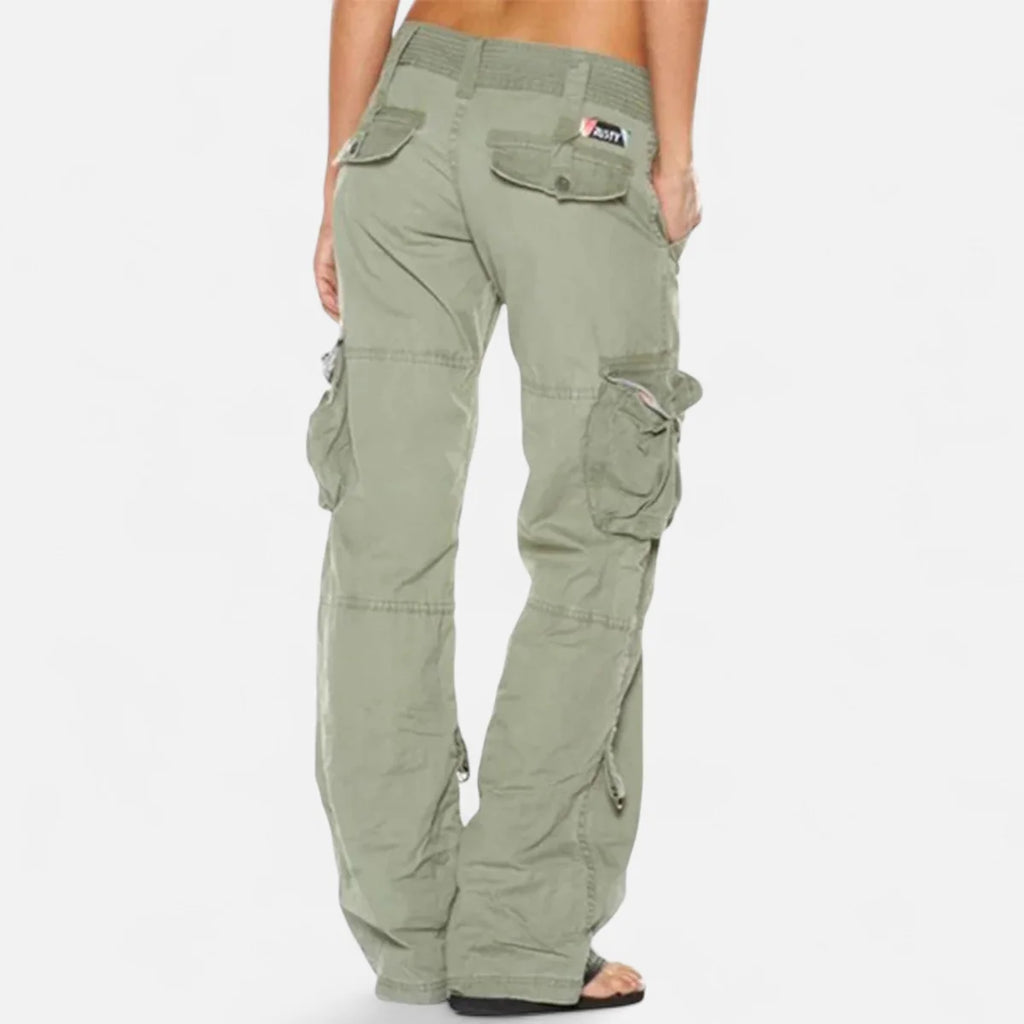 Cargo Pants – Burgundy Straight Leg